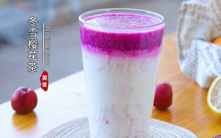 Milk Dragon Fruit Tapioca Pearl Tea